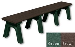 Park Classic Recycled Plastic Flat Bench 8'