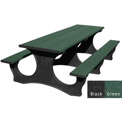 Easy Access Recycled Plastic Picnic Table 8'