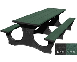 Easy Access Recycled Plastic Picnic Table 8'