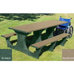 Easy Access ADA Accessible Recycled Plastic Picnic Table
