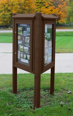 Three Sided Outdoor Kiosk