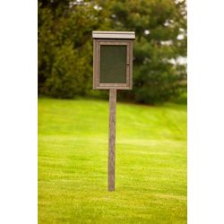 Single Post Outdoor Message Center
