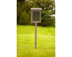 Single Post Outdoor Message Center