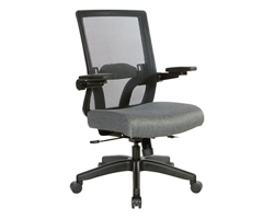 Space 867 Series Black Mesh Back Flip Armchair