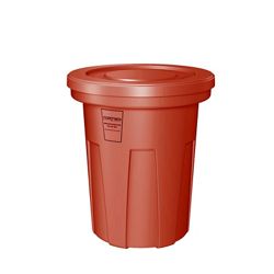 All environment Heavy Duty Waste Receptacle with floor glides-40 Gallon