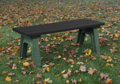 Recycled Plastic Economy Outdoor Bench - 4 Ft