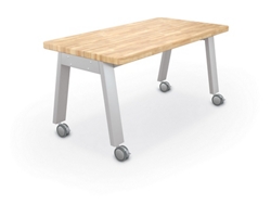 Compass Makerspace Table - Butcher Block 37
