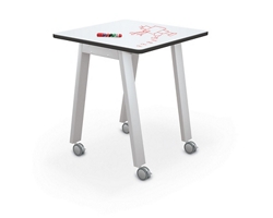 Compass Makerspace 42"H Whiteboard Table - 36"W x 36"D
