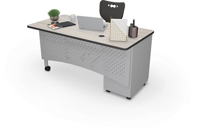 Single Pedestal Desk - 60"W x 30"D