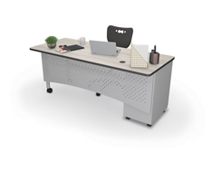 Single Pedestal Desk - 72"Wx30"D