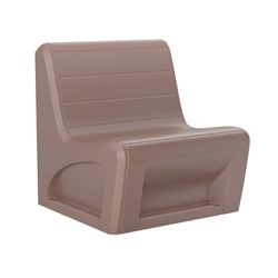 Durable Polypropylene Lounge Chair - 1500 lb Capacity