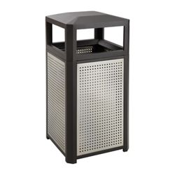 Evos™ Series Steel All Weather Trash Receptacle,- 38 Gallon