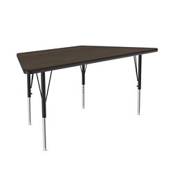 Adjustable Height Trapezoidal Table 30" x 30" x 60"
