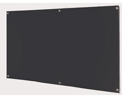 Clearvision Glass Black Markerboard - 48"Hx72"W
