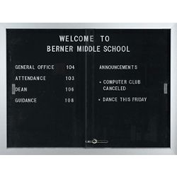 Enclosed Changeable Letter Board 36x48