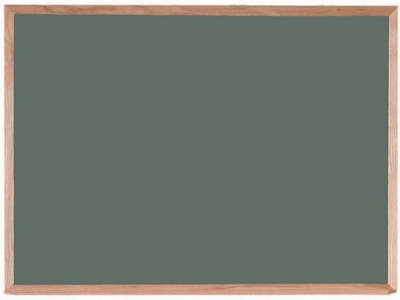 Porcelain Magnetic Chalkboard with Oak Frame 48"x36"
