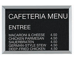 Open Faced Aluminum Frame Letter Board 18"Wx12"H