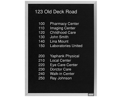 Open Faced Aluminum Frame Letter Board 24"Wx18"H