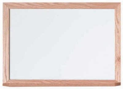 Multipurpose Porcelain Board, Oak Frame - 18"x24"