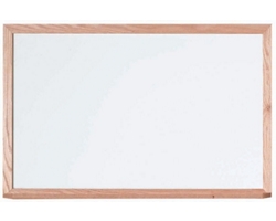 Multipurpose Porcelain Board, Oak Frame - 24"x36"
