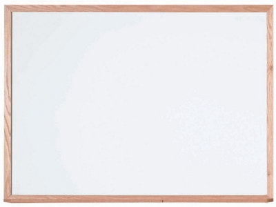 Multipurpose Porcelain Board, Oak Frame - 36"x48"