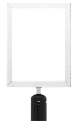 Form-A-Line™ Sign Frame, Chrome - Vertical