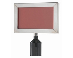 Form-A-Line Sign Frame, Chrome - Horizontal