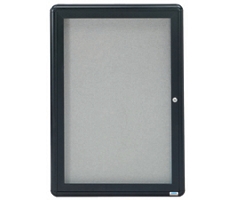 Enclosed Bulletin Board Radius Design - 24"Wx36"H