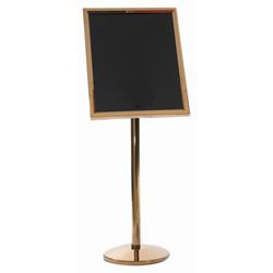 Broadcasters Brass Standing Sign Holder - 20"W x 24"D