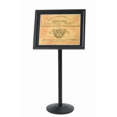 Broadcasters Black Standing Sign Holder - 20"W x 24"D