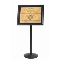 Broadcasters Black Standing Sign Holder - 20"W x 24"D