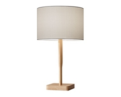 Wood Base Table Lamp