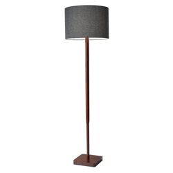 Wood Base Floor Lamp