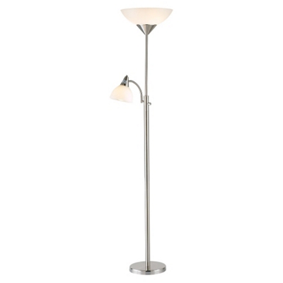 Adjustable Pull Chain Metal Floor Lamp by NBF Signature Series