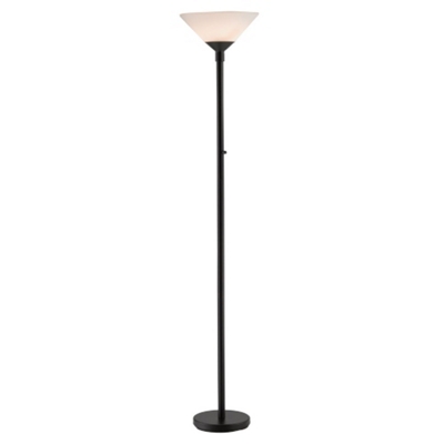 Hi/Low Black Floor Lamp