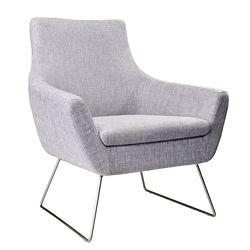 Kendrick Steel Leg Guest Chair in Fabric
