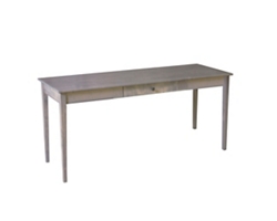 Shaker Home Office Solid Wood Writing Desk - 64.25"W
