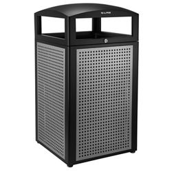 Steel Panel All Weather Trash Receptacle- 40 Gallon