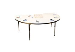 Kidney-Shaped Markerboard Table