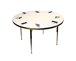 Height Adjustable Whiteboard Table - 48"DIA