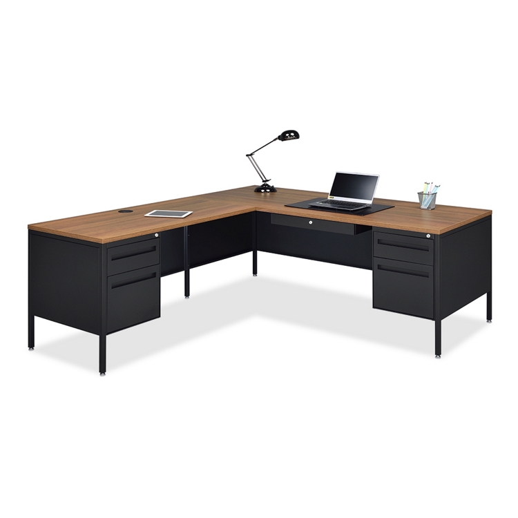 Midland L-Shaped Steel Desk - 72