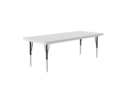 Blow Molded Plastic Adjustable Activity Table 30" wide x 96" long