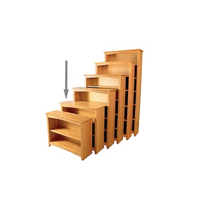 Three Shelf Solid Wood Bookcase 36 H By Houten Nbf Com