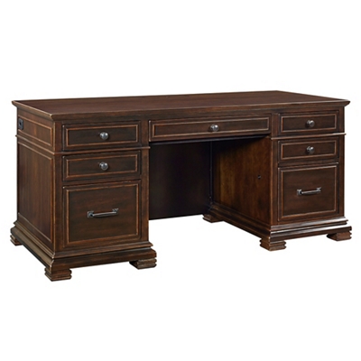Executive Desk with Power - 66"W x 30"D
