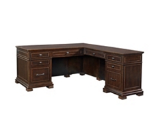 Westly Executive L-Desk - 66"W