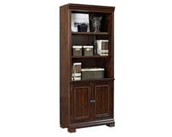 Westly Bookcase with Doors - 76"H