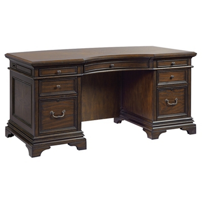 Curved Top Executive Desk - 66"W