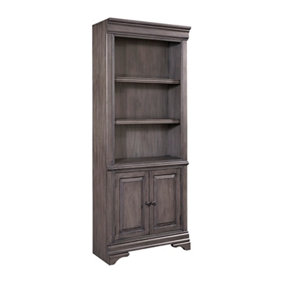 Kensley 5 Shelf Bookcase w/ Doors - 78"H