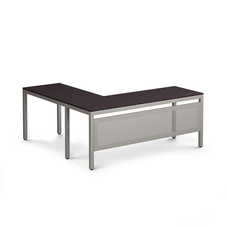 At Work Reversible L-Shaped Desk with Modesty Panel - 60