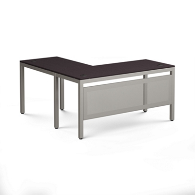 ワークテーブル At Work Reversible L-Shaped Desk with Modesty Panel - 72